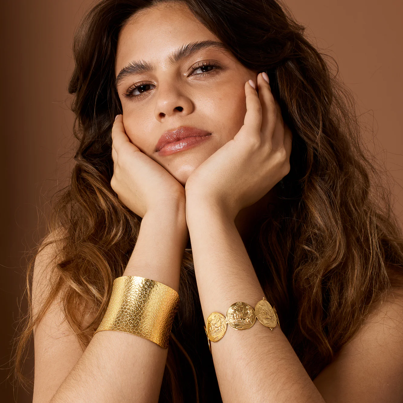 Apollo Greek Coin Cuff - Image 3