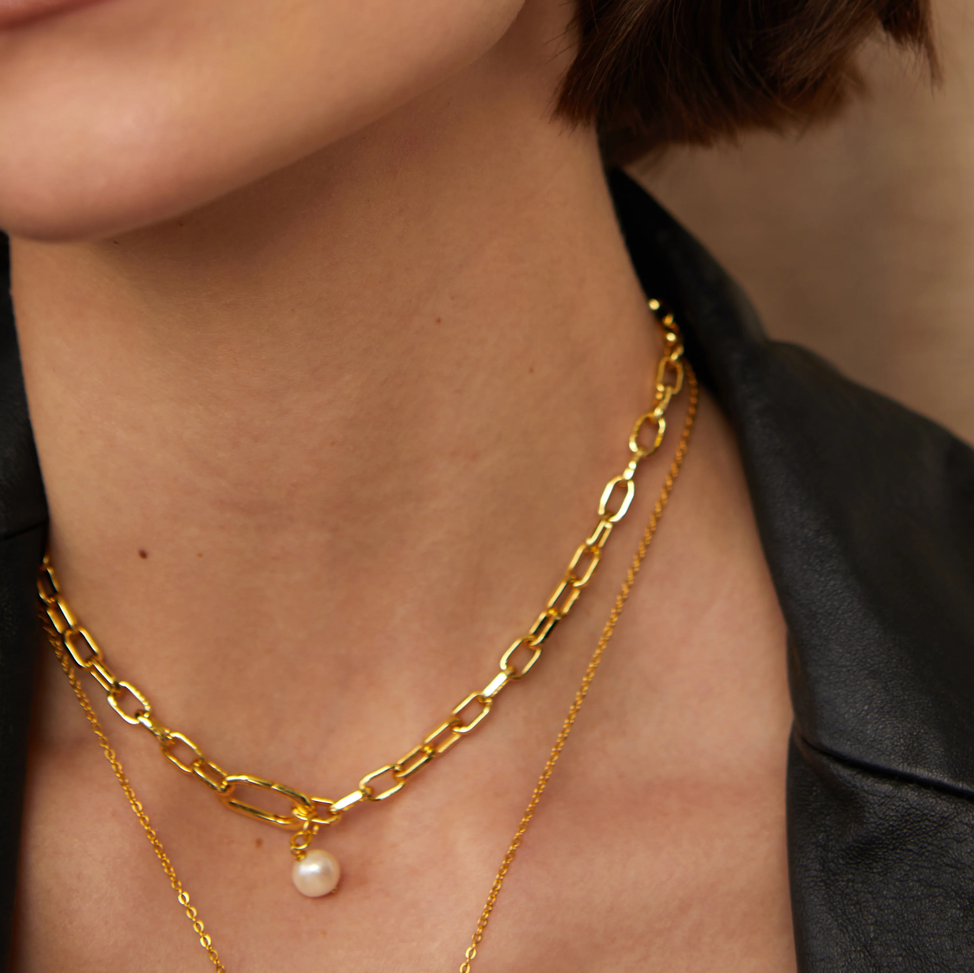 Gold Bardot Chain Necklace - Image 3