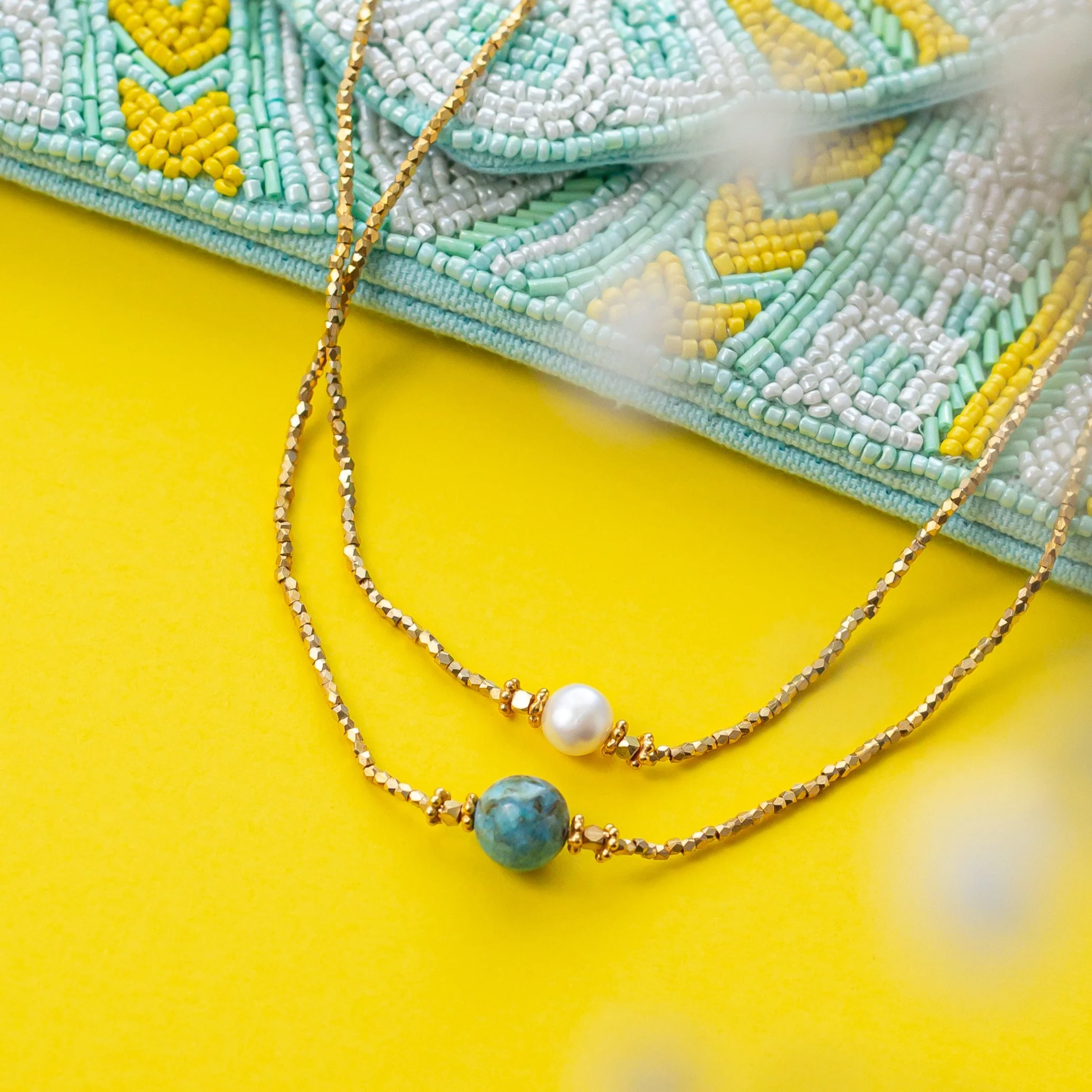 Bluebell Choker Necklace Turquoise - Image 3