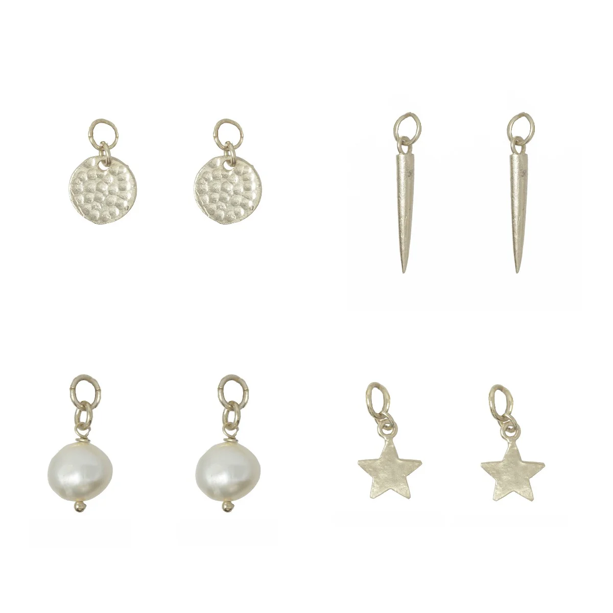 Bowie interchangeable silver charm set - Image 3