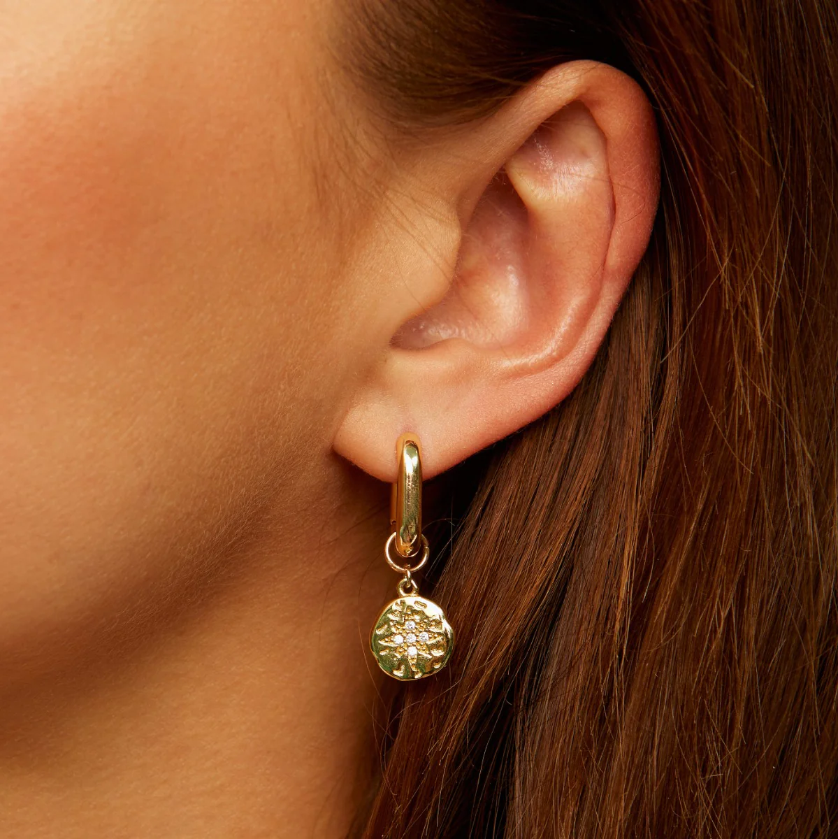 Coco Gold Hoop Earrings - Image 6