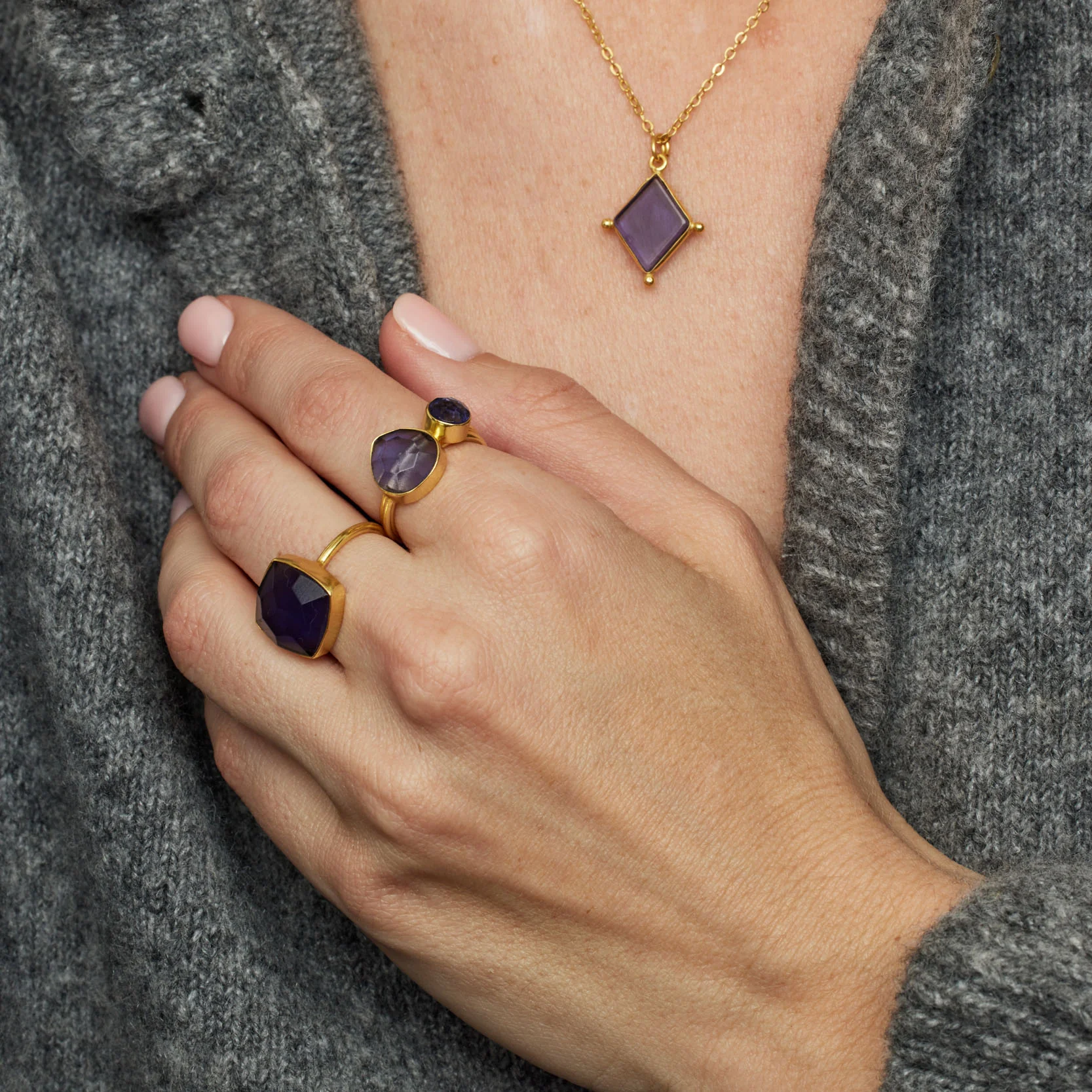 Dotty Iolite Ring - Image 3