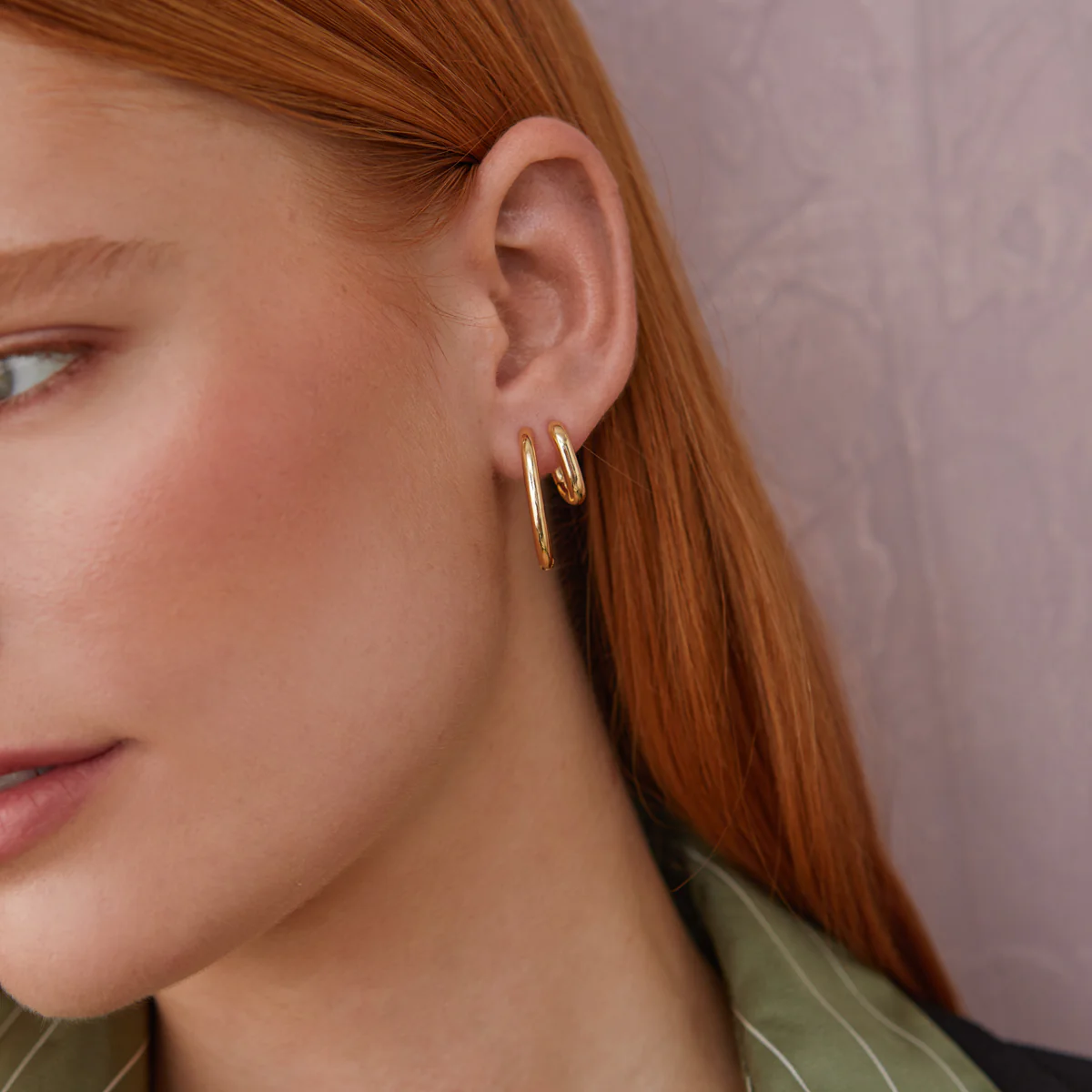 Gaby Gold Hoop Earrings - Image 6