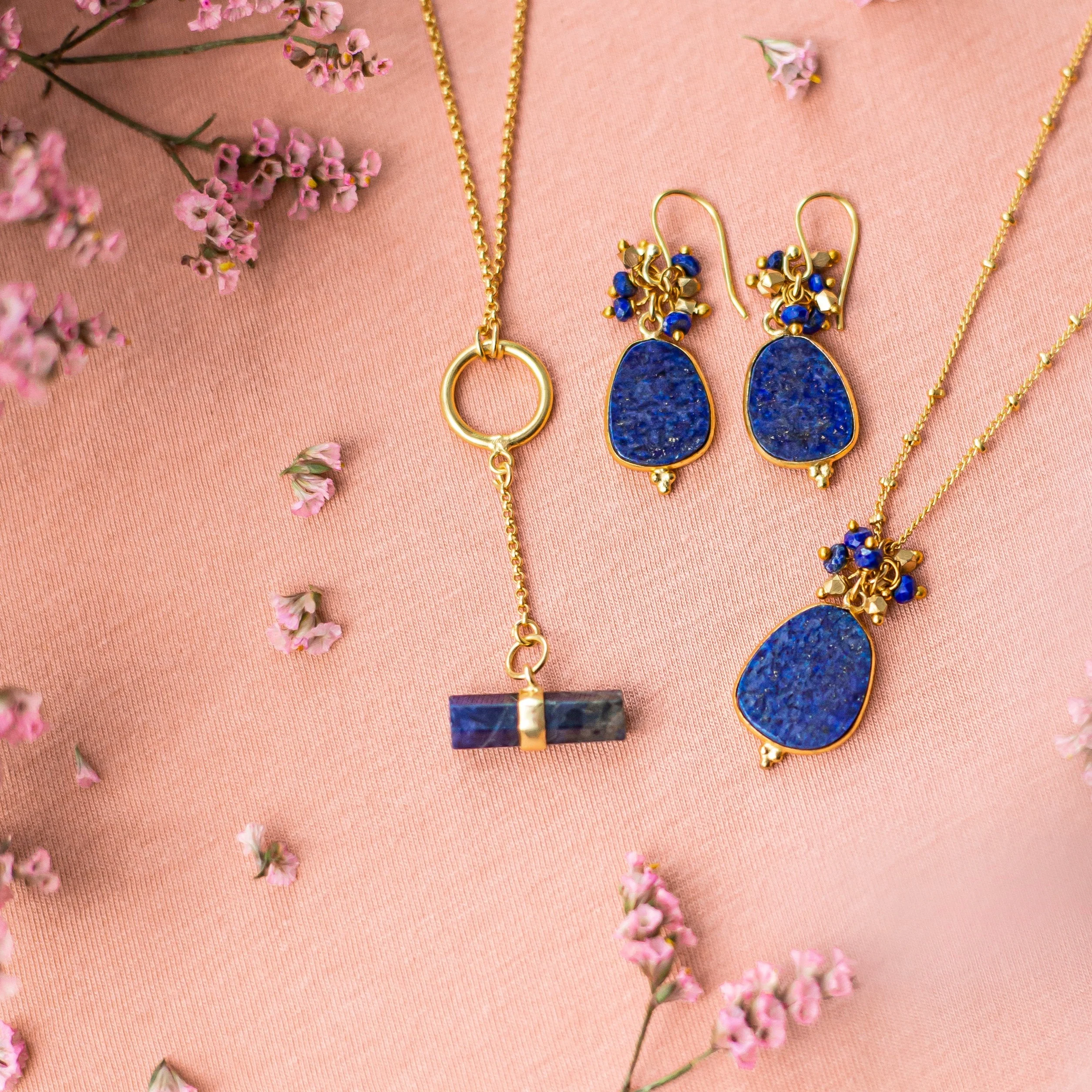 Greta Necklace Lapis Lazuli - Image 3