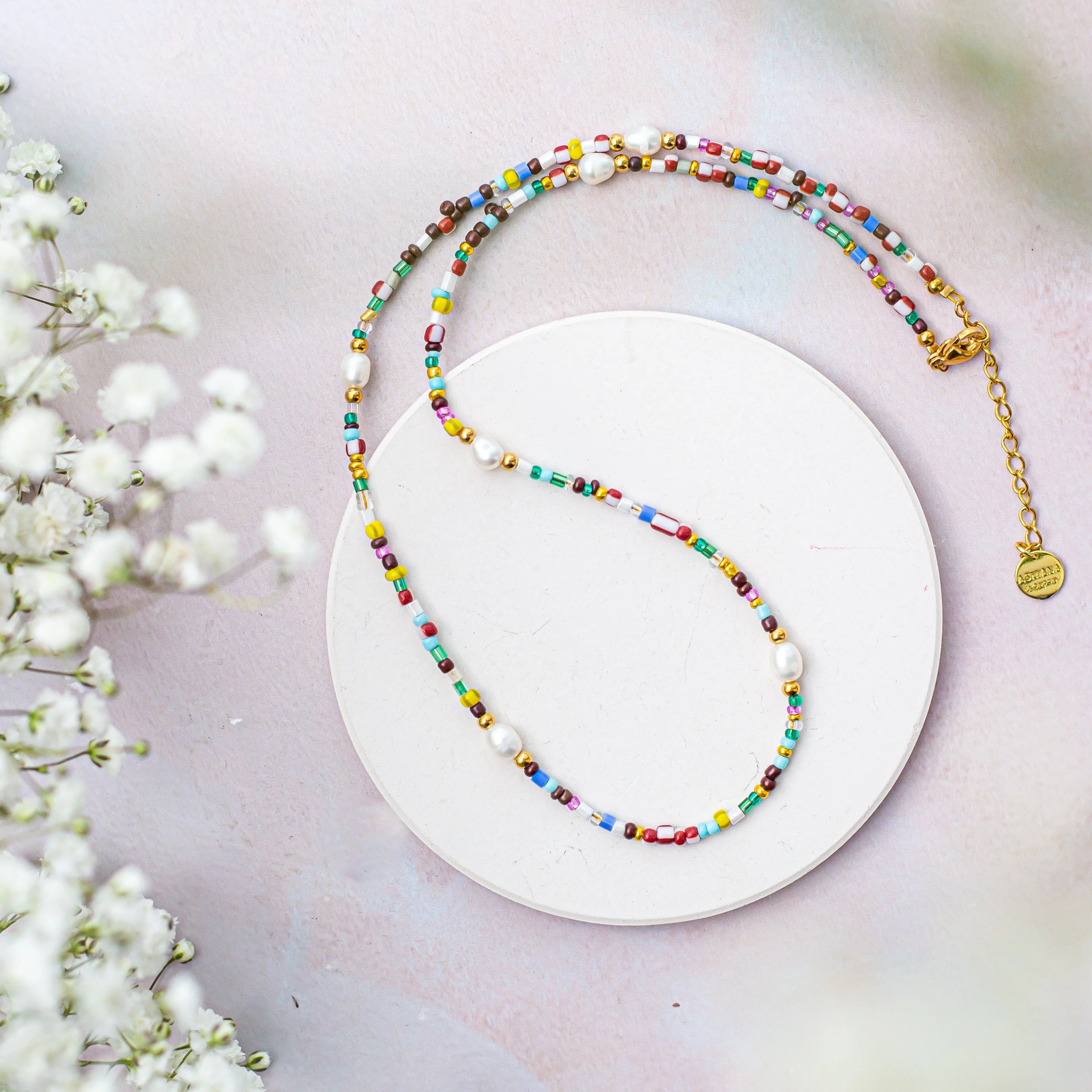 Indigo Beaded Necklace - Image 3