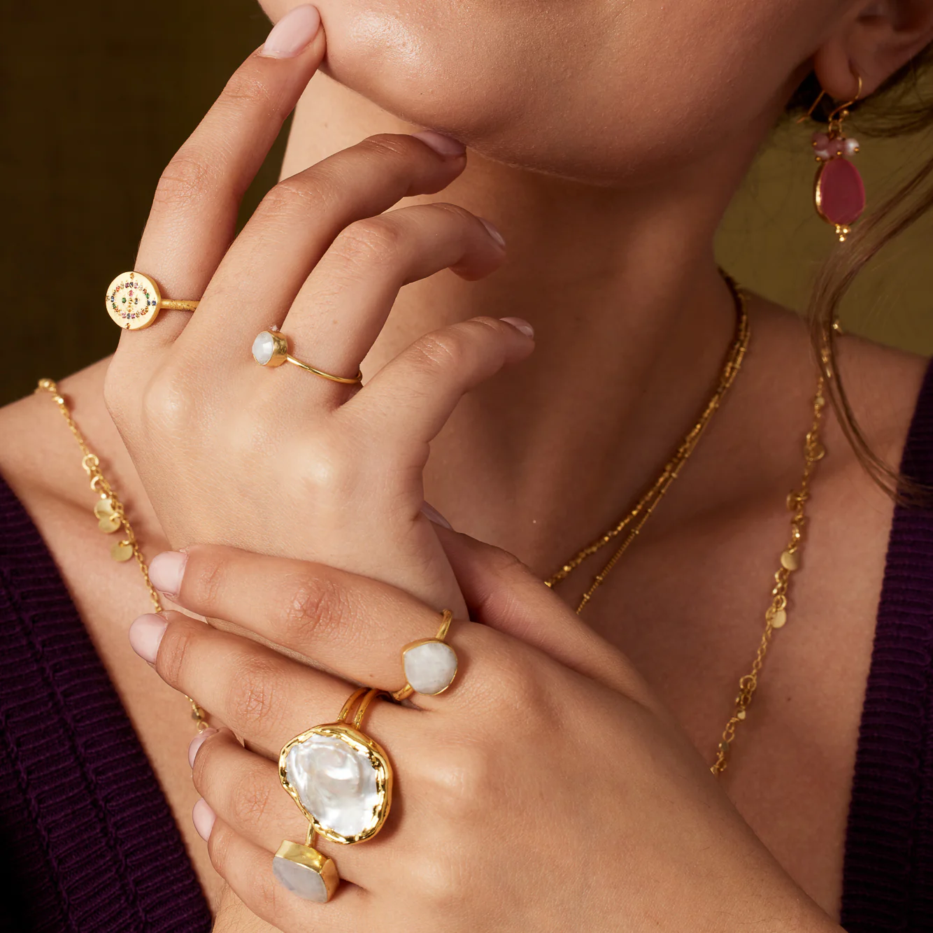 Leila Pearl Ring - Image 3