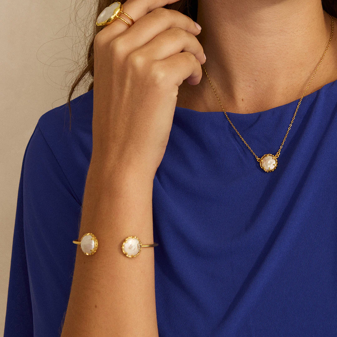 Petite Pearl Necklace - Image 3