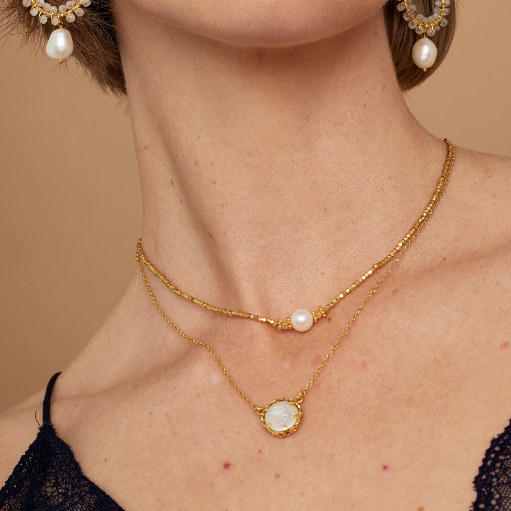 Petite Pearl Necklace - Image 4