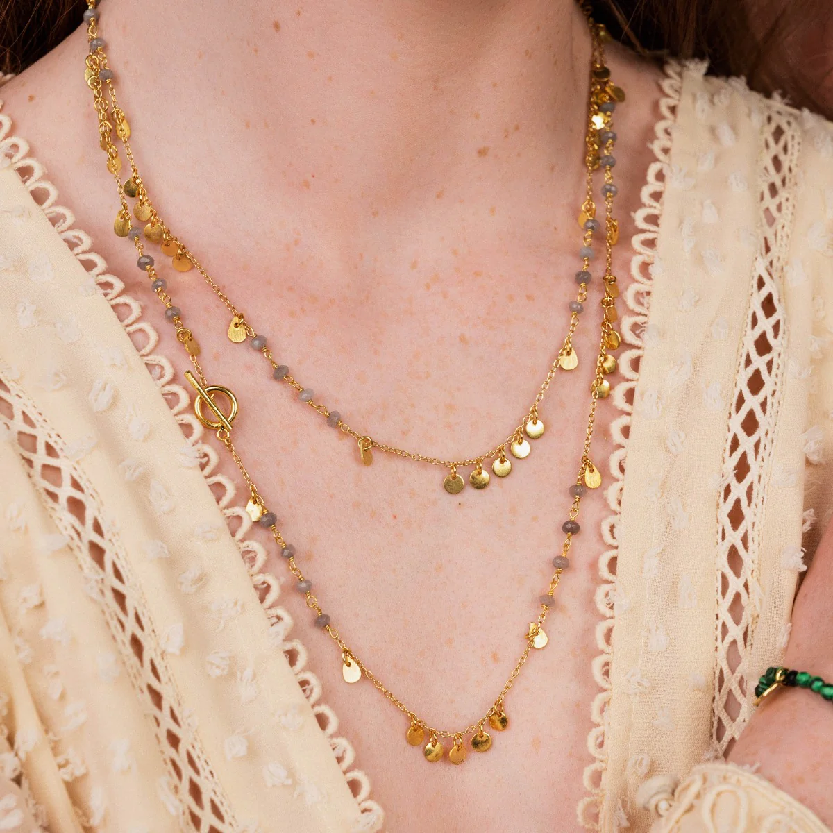 Ruby Necklace Grey Jade - Image 3