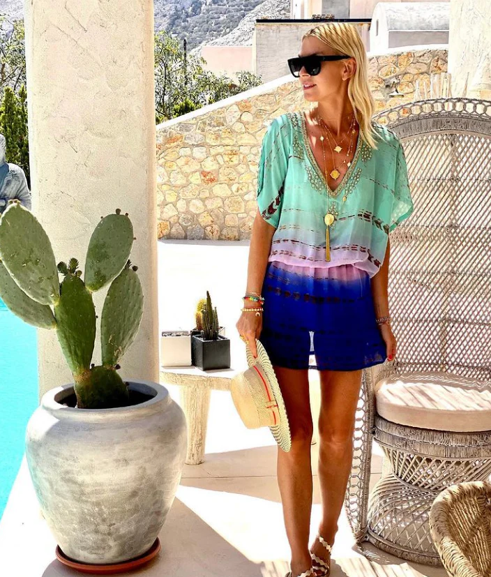 Santorini Long Gold Necklace - Image 4