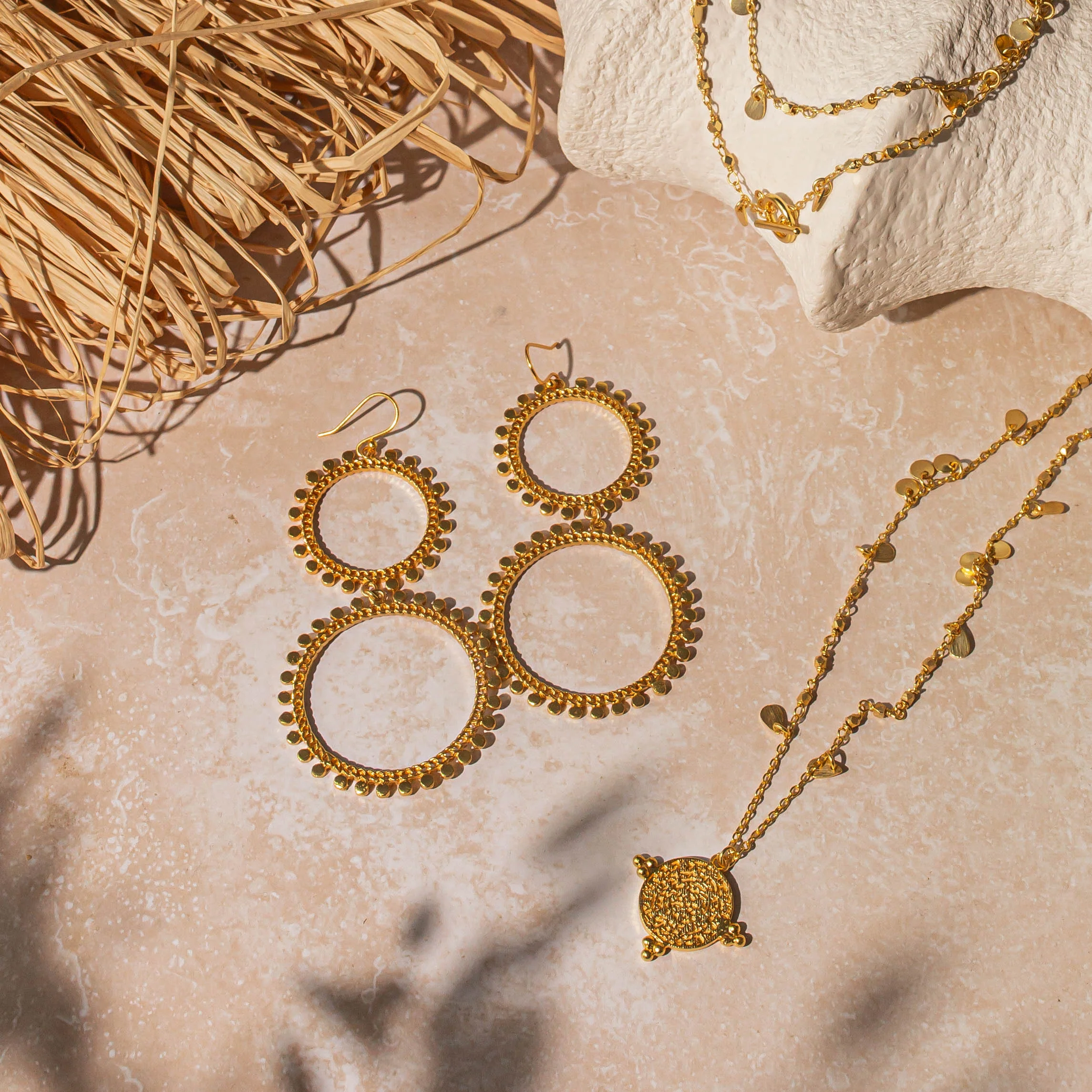 Double Sunray Earrings - Image 3