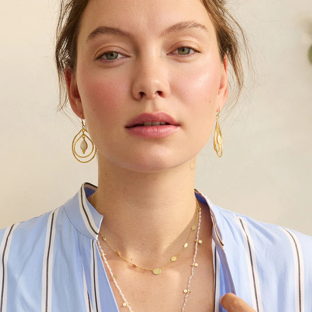 Saskia Earrings Mother of Pearl - Image 3