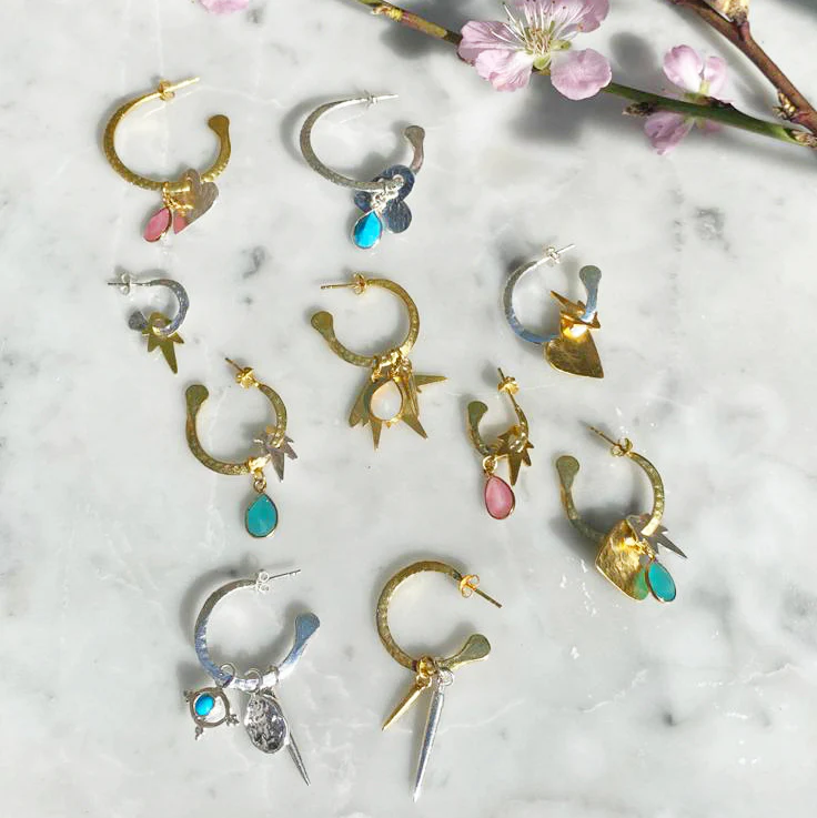 Ziggy Gold Mini Hoop Earrings - Image 3